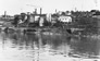 The International Bitumen Company separation plant (left) and refinery (centre), ca. 1936<br/>Source: Provincial Archives of Alberta, A3375