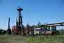 Fractionating tower (centre), Alberta Government Oil Sands Project site, 2008<br/>Source: Historic Resources Management, DSC_1715
