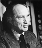 Portrait of the Right Honourable Pierre Elliot Trudeau, Prime Minister of Canada (1968-1979 / 1979-1984), photograph taken ca. 1971.