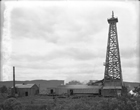 Standard cable tool drill rig, Turner Valley, early 1930s.
