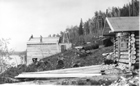 The Clearwater River plant under construction, 1929. Source: University of Alberta Archives, 77-128-13
