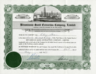 Jacob Absher did the development work for the Bituminous Sand Extraction Company. Source: Glenbow Museum Archives, m-1193-f33-share certificate 2377