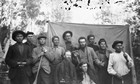 Robert Bell (centre) and survey party, 1883; Bell was among the first to grasp the commercial potential of the Athabasca Oil Sands. Source: Geological Survey of Canada/Library and Archives Canada, PA-040074