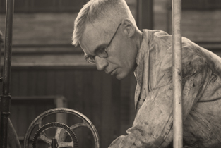 Dr. Karl Clark in his oil sands lab