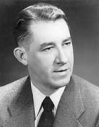 Montreal-businessman Lloyd Champion incorporates Great Canadian Oil Sands Ltd. (GCOS) in 1953. Champion later sells most of his shares in the company before the GCOS plant opens under Sun Oil Company’s financing and leadership. Source: Courtesy of University of Alberta Archives, #83-160