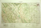<em>Calgary Sectional Sheet</em>, 1926; published about twelve years following the discovery of oil and gas in Turner Valley, this map shows the improvement in the road network through the area. Class 2 (secondary thoroughfare) roads now extend from Black Diamond north to Millarville, Priddis and Calgary, east to Okotoks and south to High River. Turner Valley and the gas plant site are served by class 3 (well-travelled local roads). <br />Source: Topographical Survey of Canada. Department of the Interior, <em>Calgary, West of the Fifth Meridian, Sectional Sheet No. 114</em> [map]. Scale 1:190,080 [3 miles to 1 inch], (Ottawa: Government of Canada, 1926).