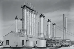 The sulfur plant at the Turner Valley gas plant, 1953