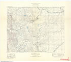 This 1945 topographical map of the Turner Valley region shows the development of the road system and communities and the location of the area’s oil wells. <br />Source: Bureau of Geology and Topography. Department of Mines and Resources. <em>Map 819A, Turner Valley, West of the Fifth Meridian, Alberta</em>. Scale 1:63,360 (1 Inch to 1 Mile), 82 J/09. Ottawa: Government of Canada, 1945. http://www.geogratis.gc.ca/, used under the Open Government License – Canada, http://open.canada.ca/en/open-government-licence-canada.