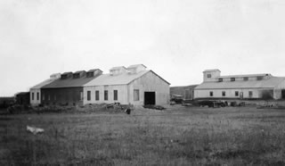 To meet growing consumer demand for natural gas in Calgary, Royalite doubles the size of its compression plant at the Turner Valley gas plant. <br />Source: Glenbow Archives, IP-6e-3-57